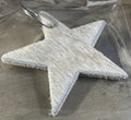 Genuine Cowhide Keychain - Star