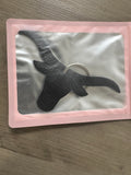 Genuine Leather Keychain - Black Texas Longhorn
